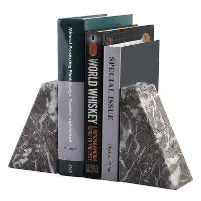 Koville Gray Trapezoid Bookend – The Balance of Stillness and Order