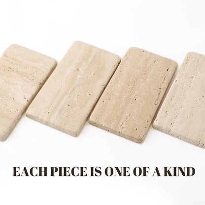 Rectangular Serving Tray - Travertine (Romano)