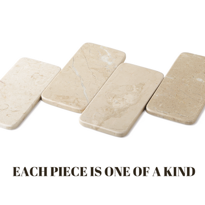 Koville Beige Rectangular Serving Tray – Natural Warmth and Timeless Calm · Natural Pattern A
