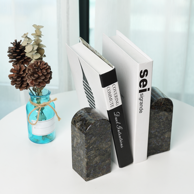 Koville Blue Triumphal Arch Bookends Medium – Calm Depth for Modern Spaces