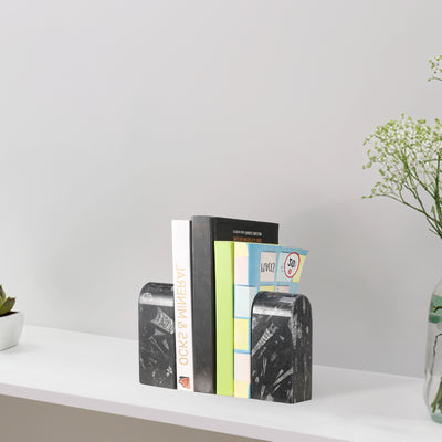 Koville Black Triumphal Arch Bookends Medium – The Essence of Minimal Elegance