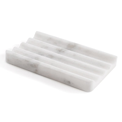 Koville White Soap Dish – Illuminating Elegant Spaces · Natural Pattern A