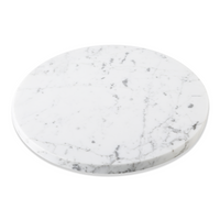 Round Pastry Board - Marble (Bianco Carrara)