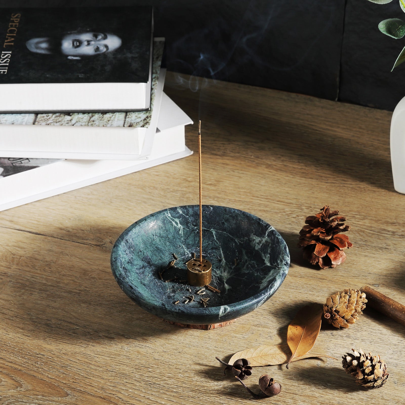 Incense Bowl - Marble (Alpi Green)