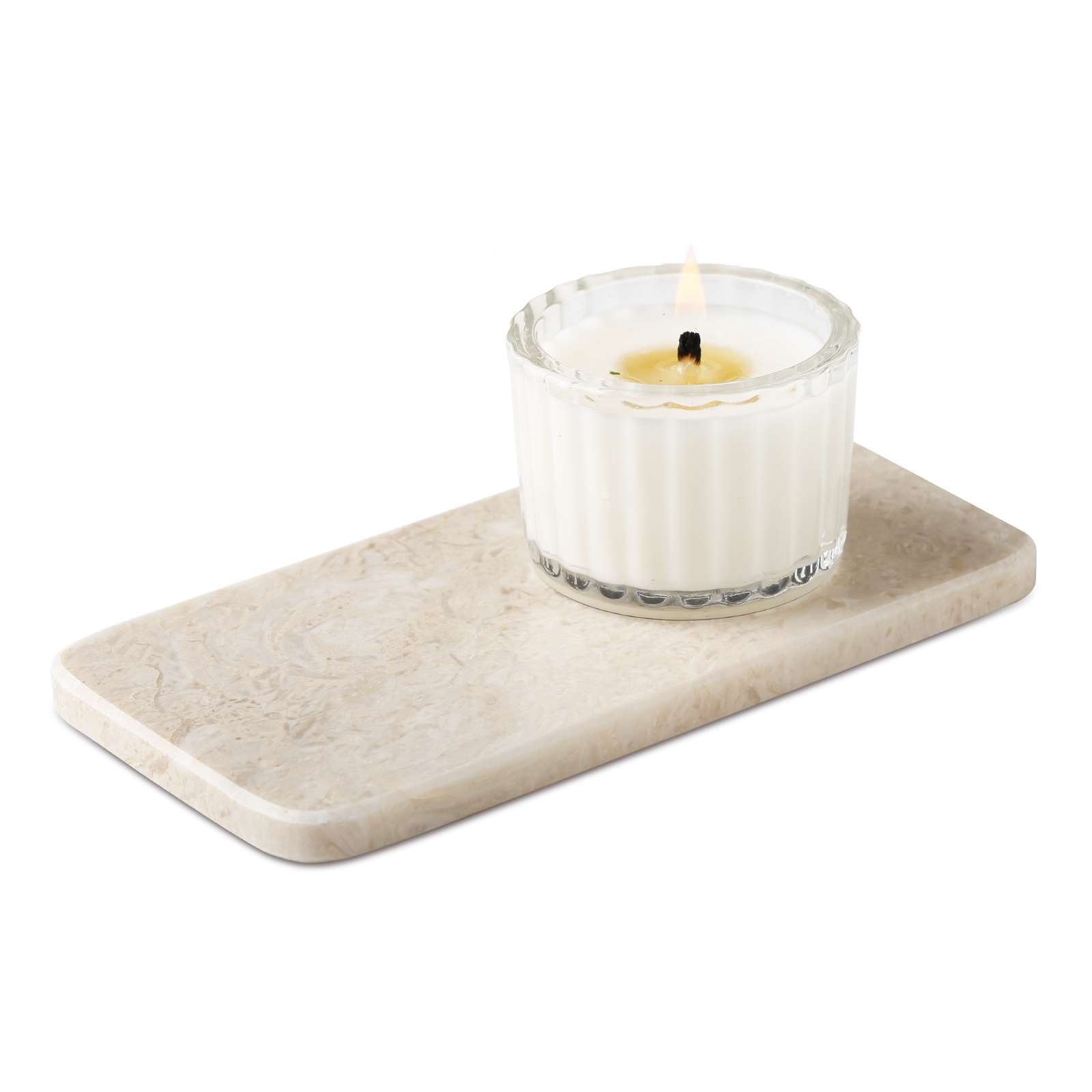 Rectangular Serving Tray - Marble (Crema Beige)