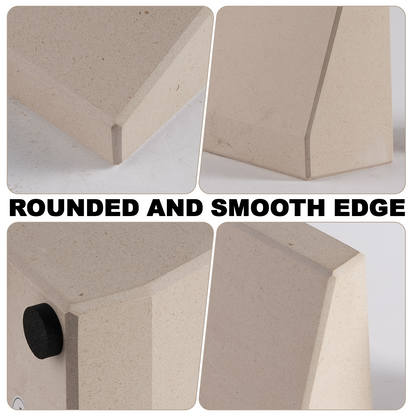 Mayan Pyramids Bookends - Marble (Moleanos Beige)