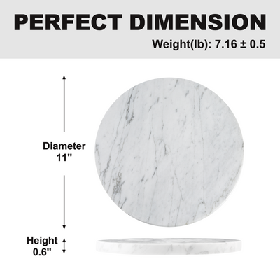 Koville White Round Pastry Board – Illuminating Elegant Spaces