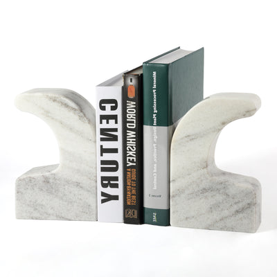 Koville White Swan Shaped Bookends – Illuminating Elegant Spaces