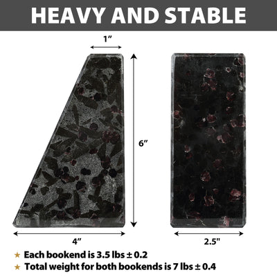 Koville Black Trapezoid Bookends – The Essence of Minimal Elegance