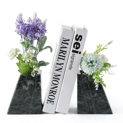 Koville Green Trapezoid Vase Bookends – A Natural Sense of Calm