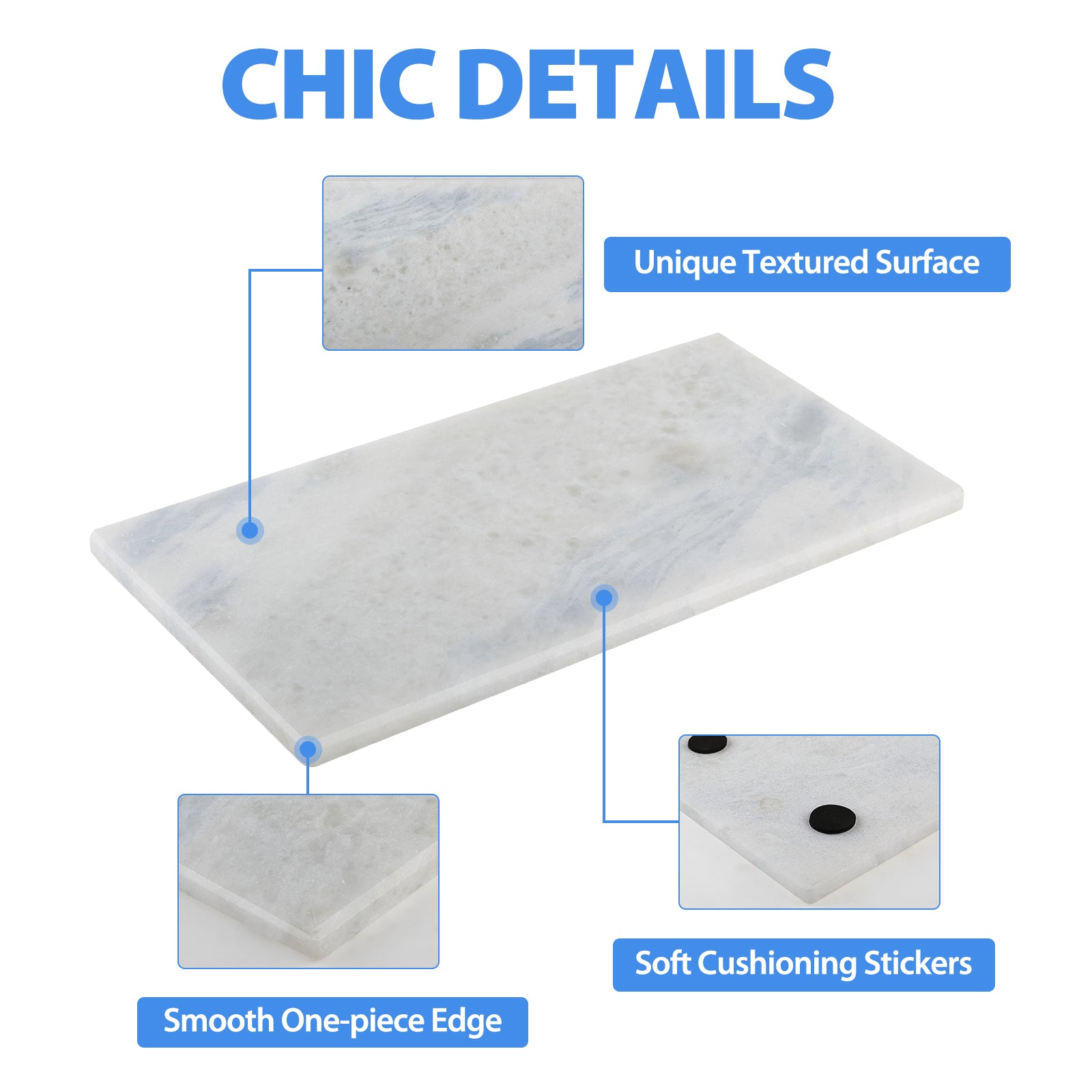 Rectangular Storage Tray - Marble (Namib Fantasy)