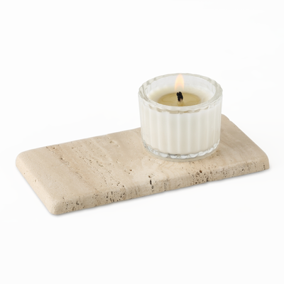 Koville Beige Rectangular Serving Tray – Natural Warmth and Timeless Calm · Natural Pattern B