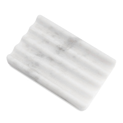 Koville White Soap Dish – Illuminating Elegant Spaces · Natural Pattern A
