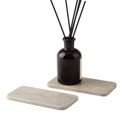 Koville Beige Rectangular Serving Tray – Natural Warmth and Timeless Calm · Natural Pattern A