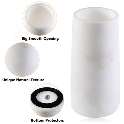 Koville White Vase 3.77 in Cylindrical – Illuminating Elegant Spaces