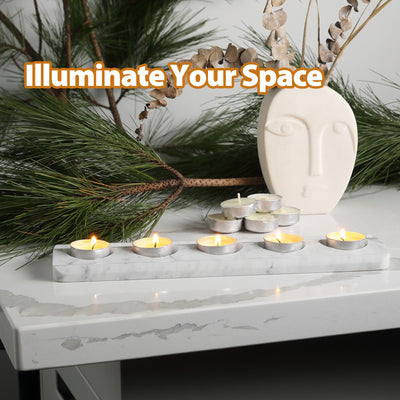 Koville White 5-Light Tealight Candle Holder – Illuminating Elegant Spaces