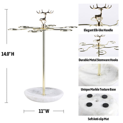 Stemware Rack - Marble (Namib Fantasy)