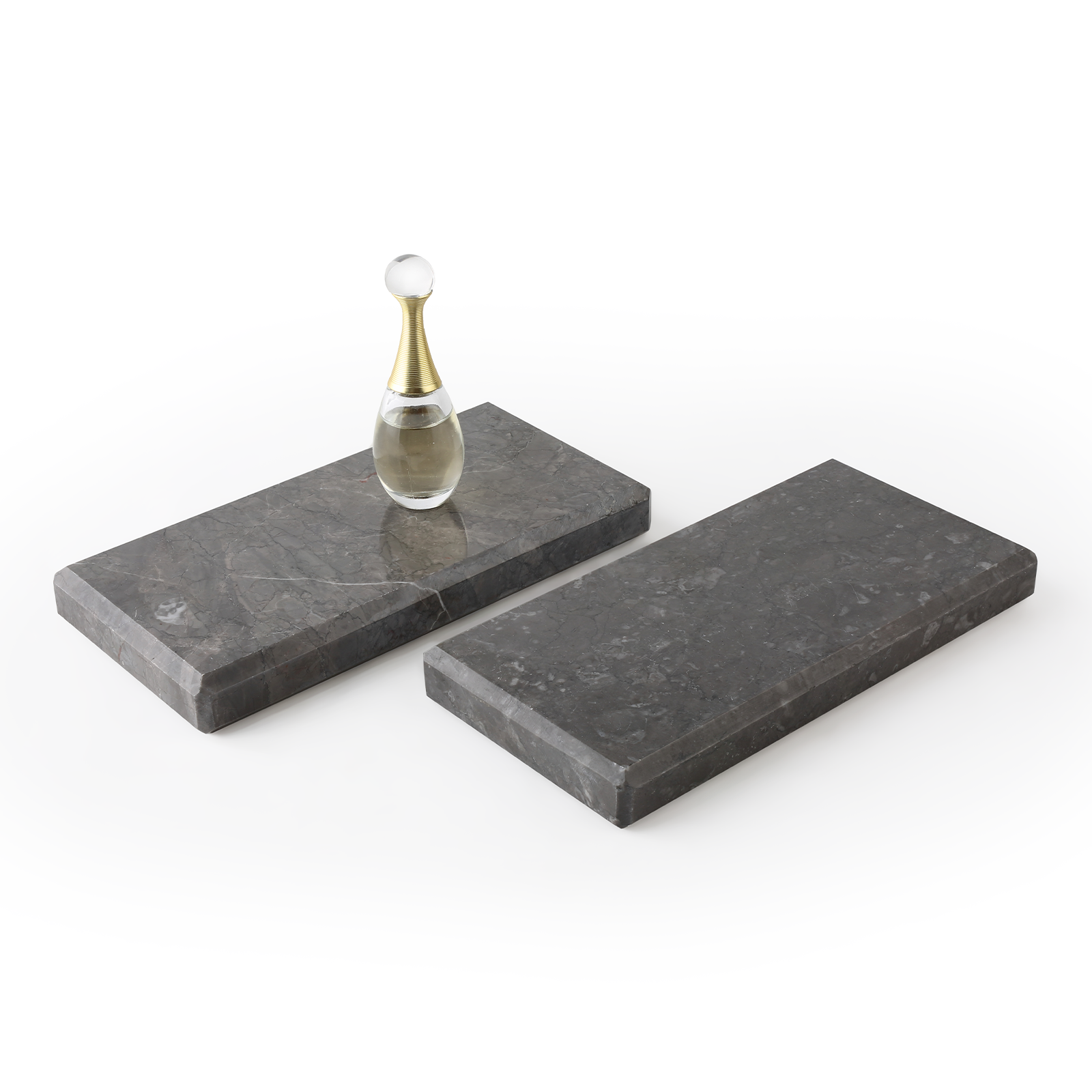 Rectangular Serving Tray - Marble (Cambodia Grey)