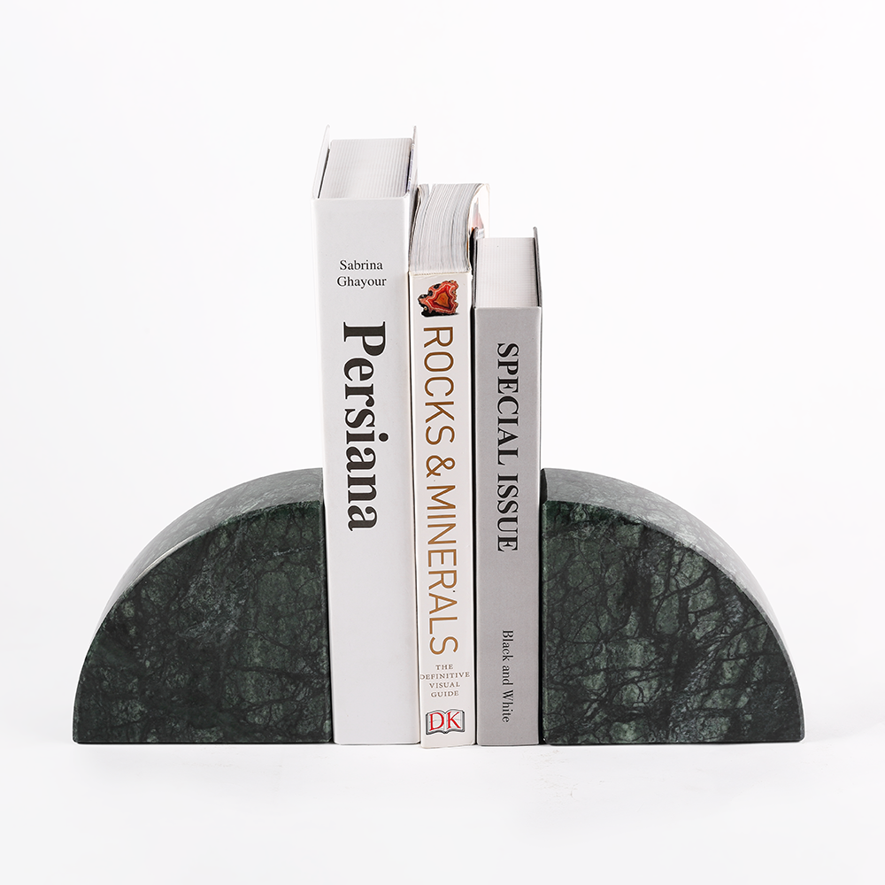 Sailboat Bookends - Marble (Indian Green)