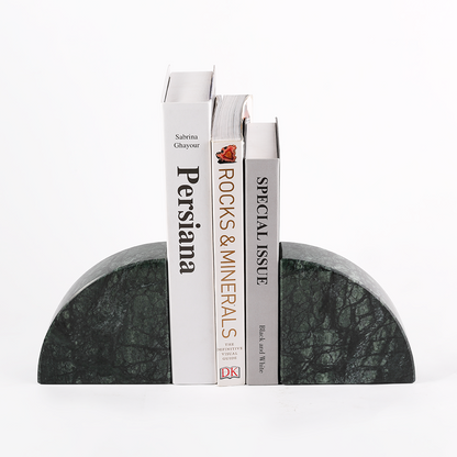 Sailboat Bookends - Marble (Indian Green)