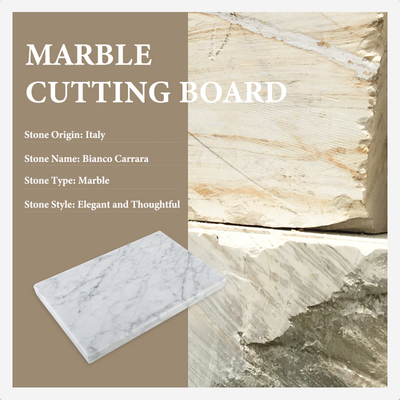 Koville White Rectangle Pastry Board – Illuminating Elegant Spaces · Natural Pattern A