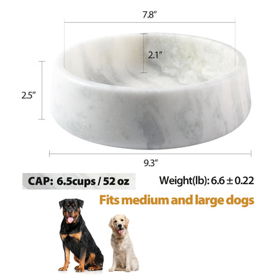 Koville White Pet Bowl 9.36 in – Illuminating Elegant Spaces