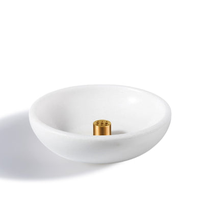Koville White Incense Holder – Illuminating Elegant Spaces · Natural Pattern F