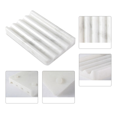 Koville White Soap Dish – Illuminating Elegant Spaces · Natural Pattern A