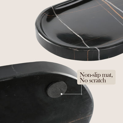 Race Track Tray - Black (Marble)