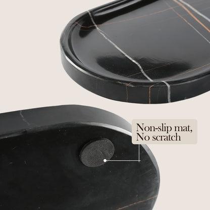 Race Track Tray - Black (Marble)