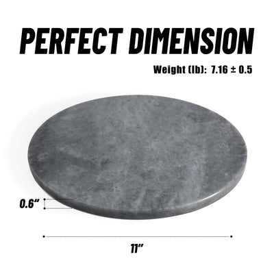Koville Gray Round Pastry Board (10.9 × 10.9 × 0.6 in) – The Balance of Stillness and Order