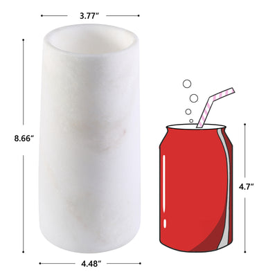 Koville White Vase 3.77 in Cylindrical – Illuminating Elegant Spaces