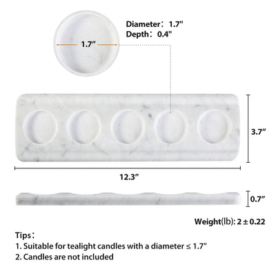 Koville White 5-Light Tealight Candle Holder – Illuminating Elegant Spaces