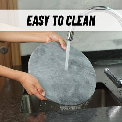 Koville Gray Round Pastry Board (10.9 × 10.9 × 0.6 in) – The Balance of Stillness and Order