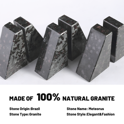 Koville Black Trapezoid Bookends – The Essence of Minimal Elegance