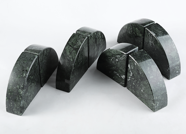 Sailboat Bookends - Marble (Indian Green)