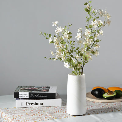 Koville White Vase 3.77 in Cylindrical – Illuminating Elegant Spaces