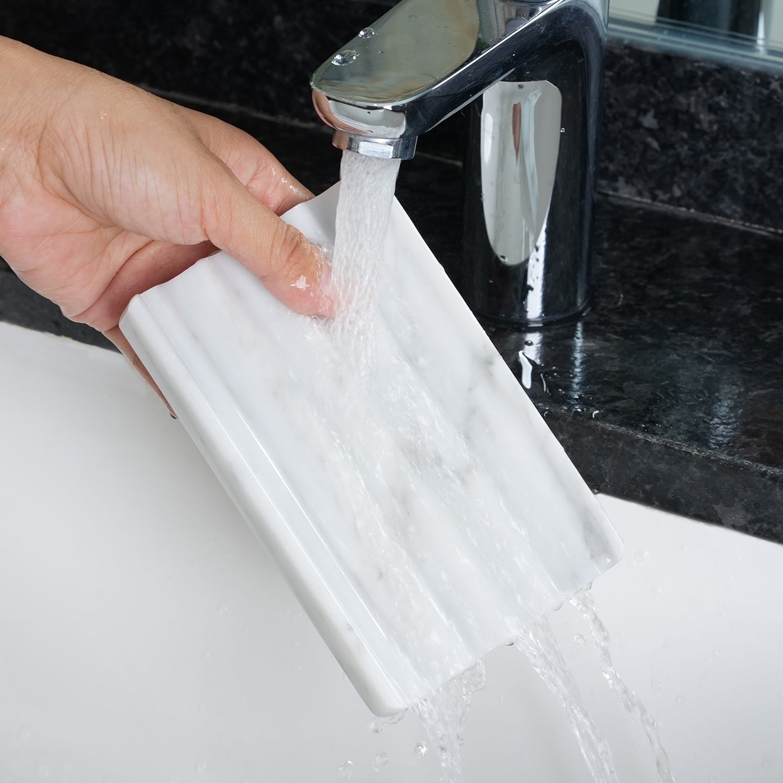 Soap Dish 2 Pcs - Bianco Carrara