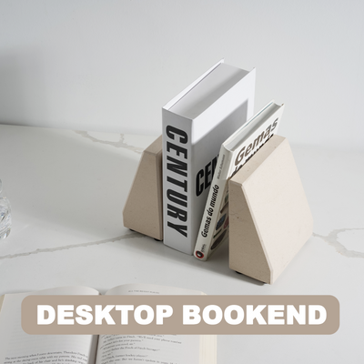 Mayan Pyramids Bookends - Marble (Moleanos Beige)