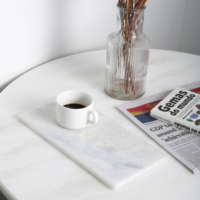 Koville White Rectangular Storage Tray – Illuminating Elegant Spaces