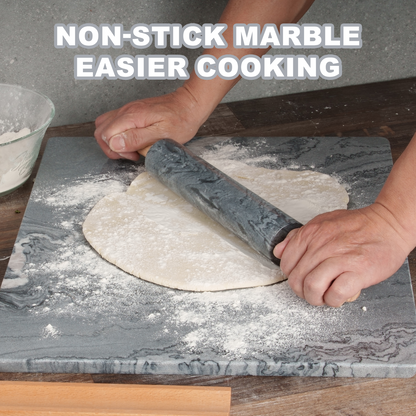 Koville Natural Marble Rectangle Pastry Board-Monte Grigio