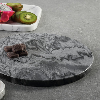 Koville Gray Round Pastry Board (10.9 × 10.9 × 0.7 in) – The Balance of Stillness and Order