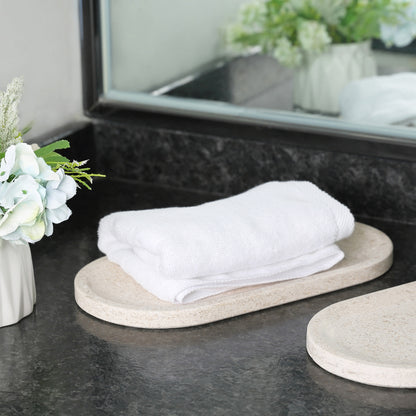 Race Track Tray - Moca Cream Media (Marble)