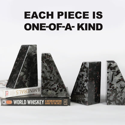 Trapezoid Bookends - Granite (Meteorus)