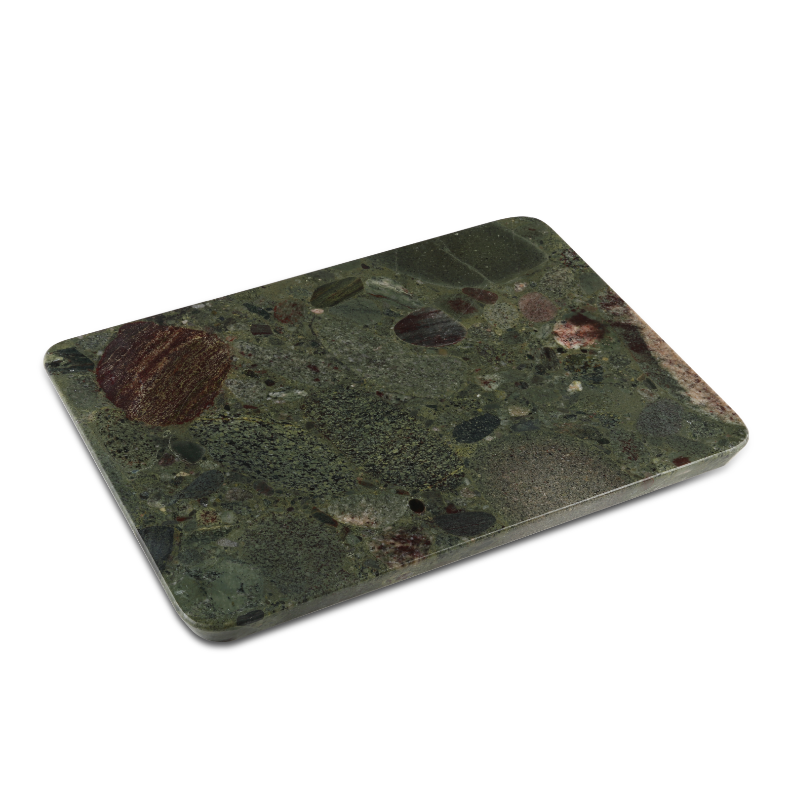 Koville Natural Granite Rectangle Pastry Board-Twister Green