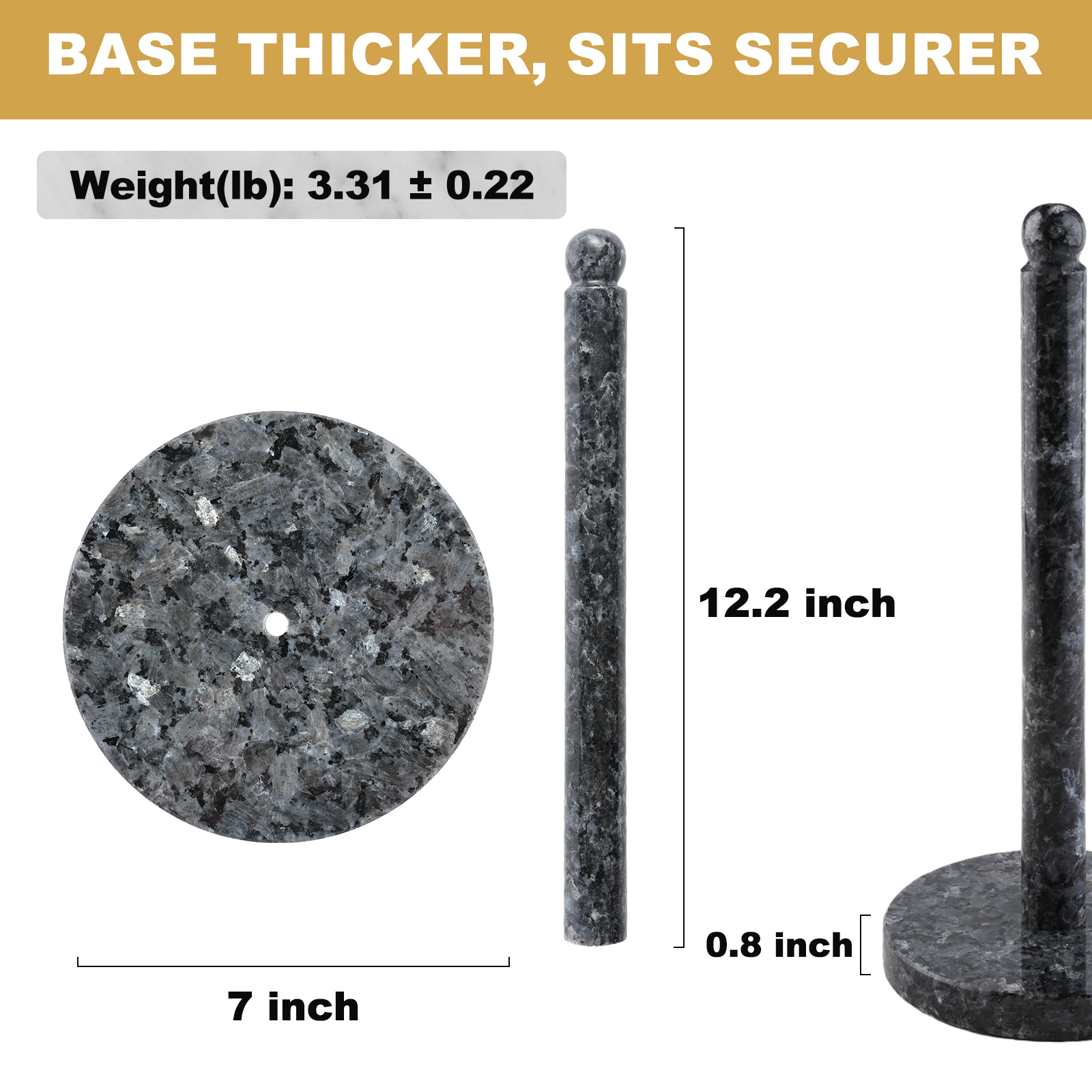 Paper Towel Holder - Granite (Blue Pearl)