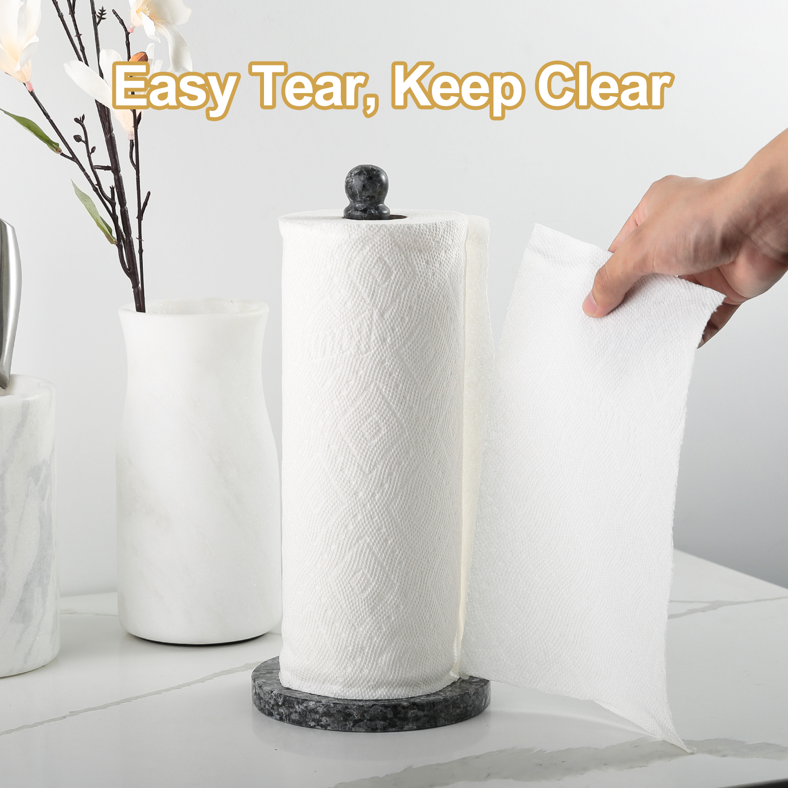 Paper Towel Holder - Granite (Blue Pearl)