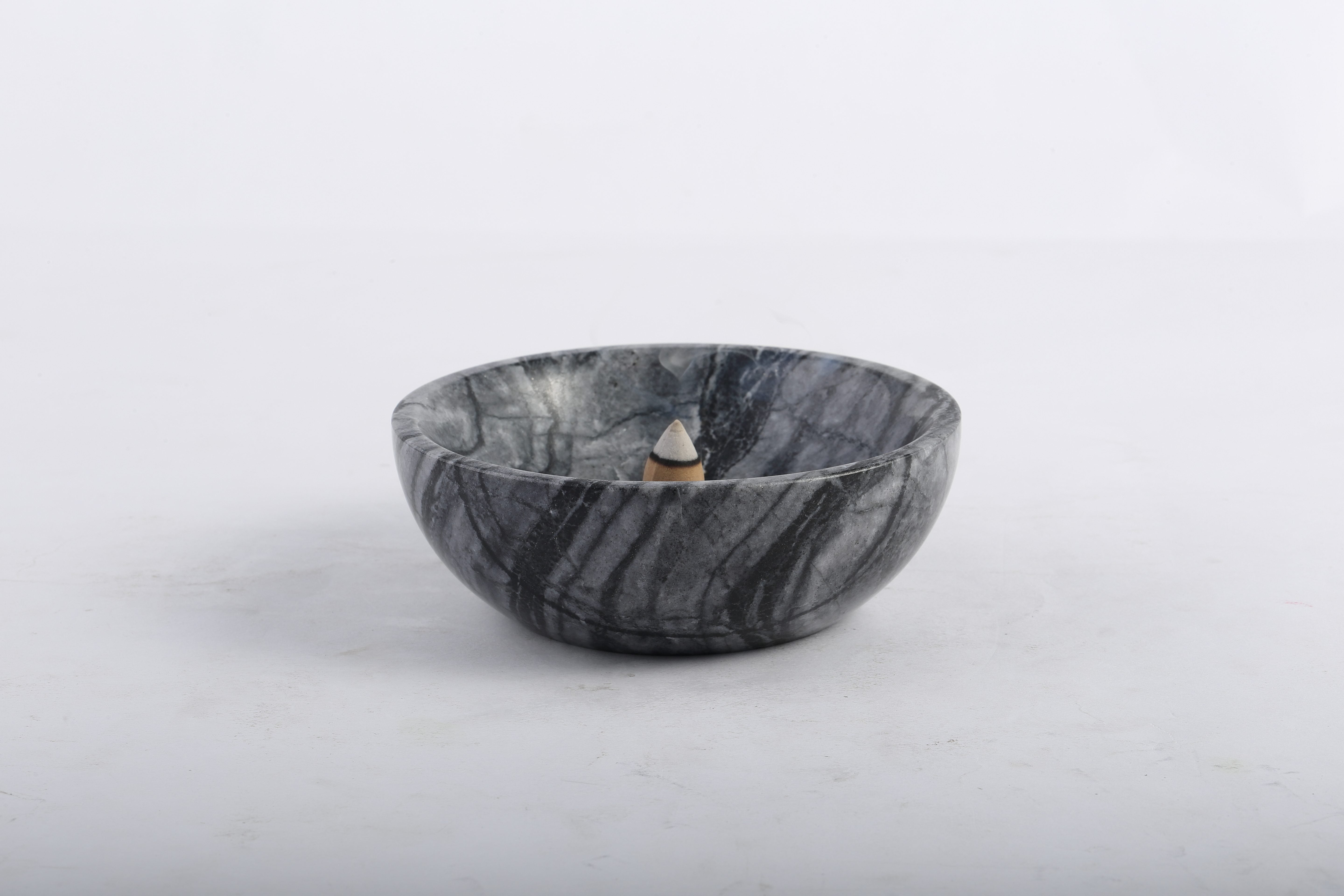 Koville Black Stone Incense Holders – The Essence of Minimal Elegance