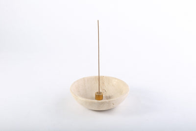 Koville Yellow/Golden Stone Incense Holders – A Ritual of Gentle Light