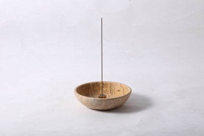 Koville Yellow/Golden Stone Incense Holders – A Ritual of Gentle Light